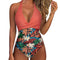 Maillot de Bain Une-Pièce à Col Halter pour Femme