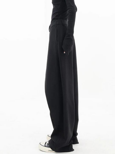 Pantalon large asymétrique pour femme