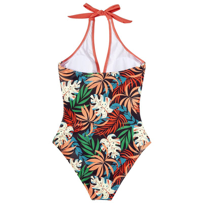 Maillot de Bain Une-Pièce à Col Halter pour Femme